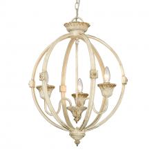  0892-3P AI - Jules 3 Light Pendant in Antique Ivory